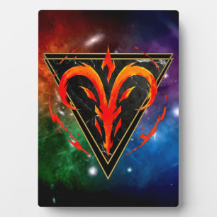 Aries Plaque Galaxy Zodiac Astrology