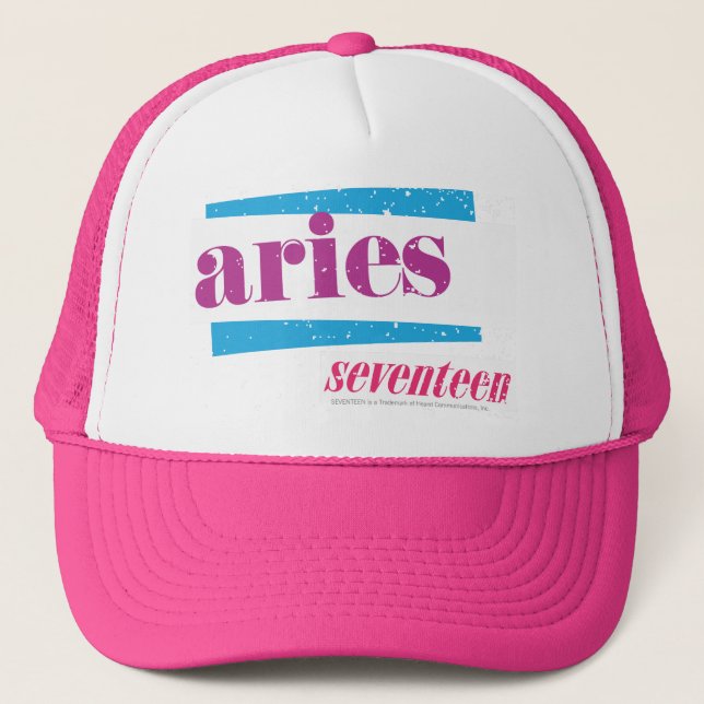 Aries Purple Trucker Hat (Front)