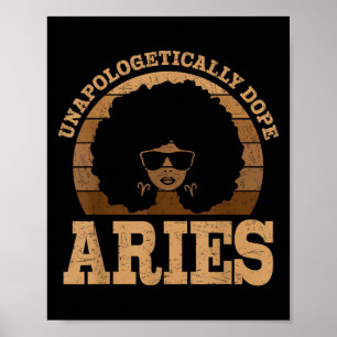 Aries Queen Afro Hair Black Woman Zodiac Sign 