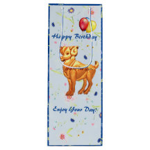 Aries Ram Birthday Wine Gift Bag