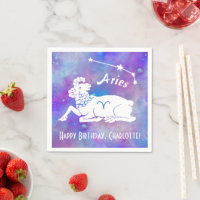 Aries Ram Constellation Stars Custom Name Birthday