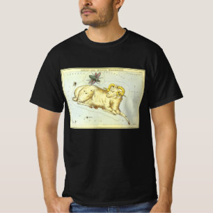 Aries Ram, Vintage Constellation, Urania's Mirror T-Shirt