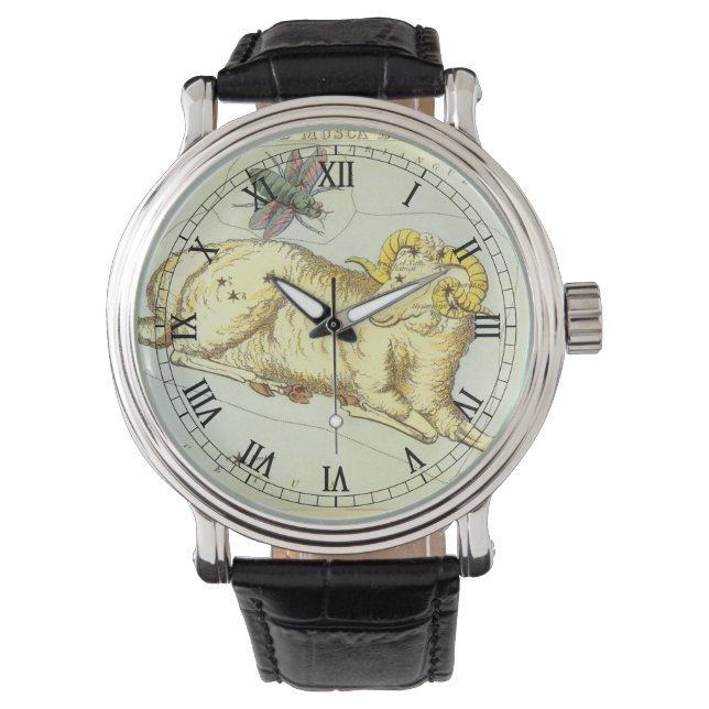 Aries Ram, Vintage Constellation, Urania's Mirror Watch (Front)