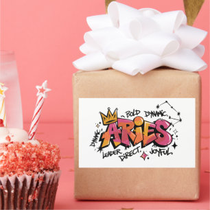 Aries Rectangular Sticker