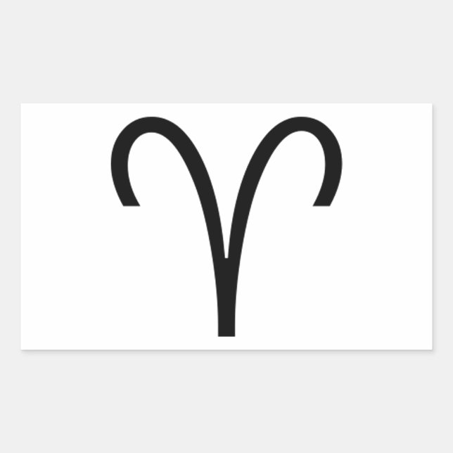 Aries Rectangular Sticker (Front)