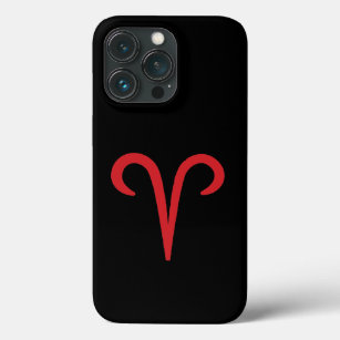ARIES Red Astrology Zodiac March April Birthday iPhone 13 Pro Case