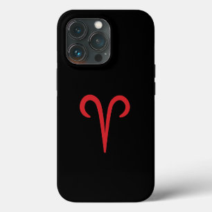 ARIES Red Astrology Zodiac March April Birthday iPhone 13 Pro Case