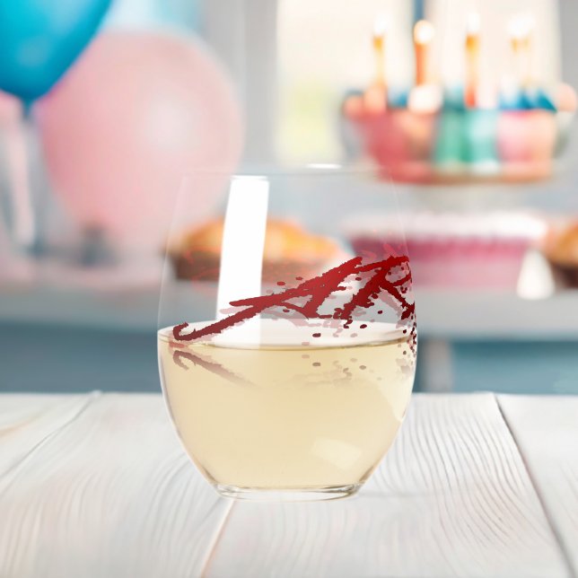 Aries Reflection Stemless Wine Glass (Insitu (Baby Shower))