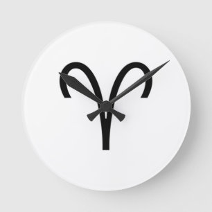 Aries Round Clock