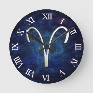Aries Round Clock
