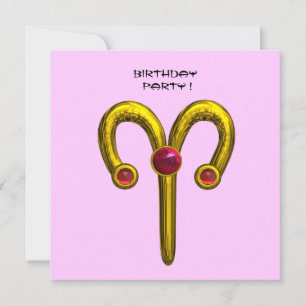 ARIES RUBY ,  bright yellow pink violet red Announcement