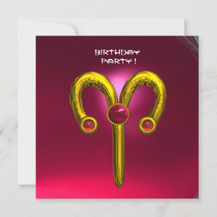 ARIES RUBY , bright yellow red pink Announcement