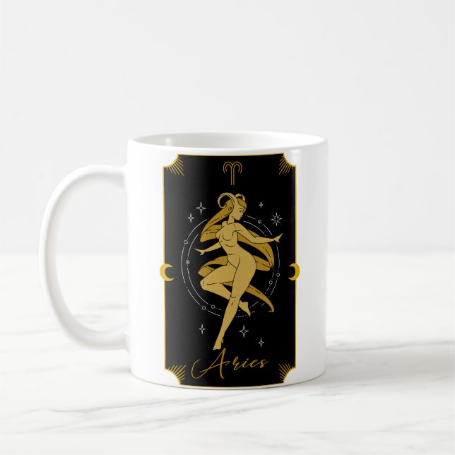Aries Saucy Signs Astrological Mug (Left)