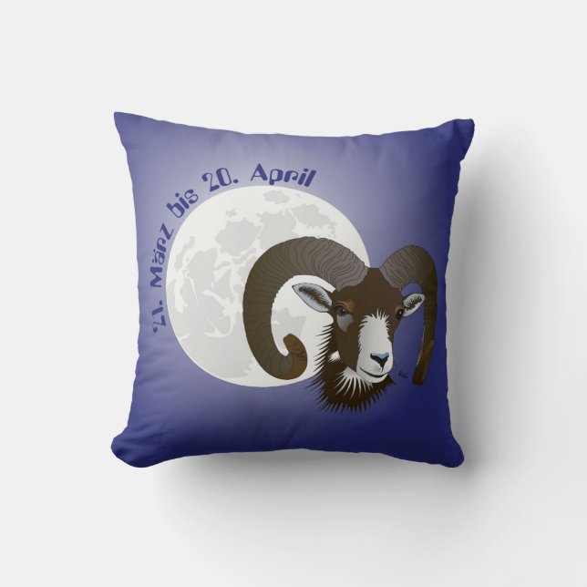Aries - sign cushion (Front)