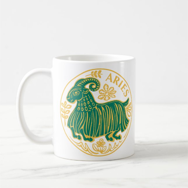Aries Sign of the Zodiac Coffee Mug (Left)