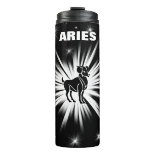 Aries sign thermal tumbler