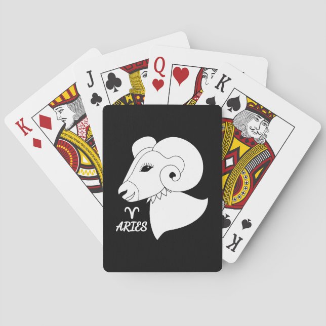 Aries Silhouette Playing Cards (Back)