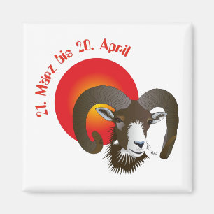Aries Star sign Magnet