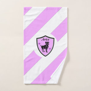 Aries symbol hand towel