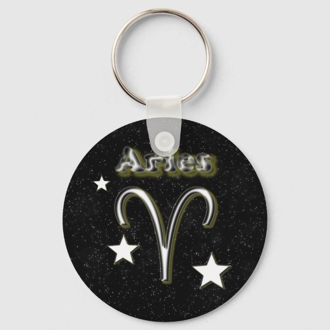 Aries symbol key ring (Front)
