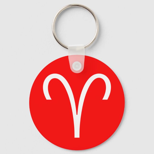 Aries Symbol Key Ring (Front)