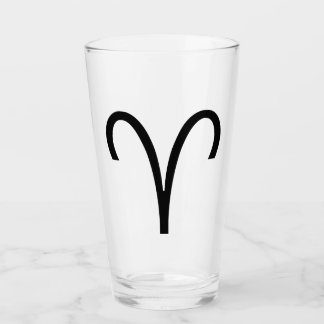 Aries Symbol Ram Zodiac Sign Glass