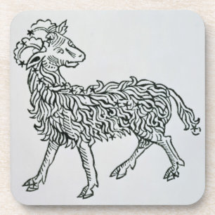 Aries (the Ram) an illustration from the 'Poeticon Coaster