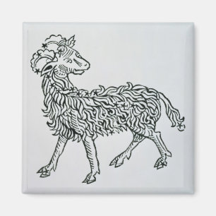 Aries (the Ram) an illustration from the 'Poeticon Magnet