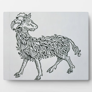 Aries (the Ram) an illustration from the 'Poeticon Plaque