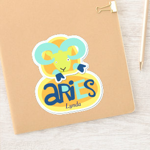 Aries the Ram Zodiac Contour