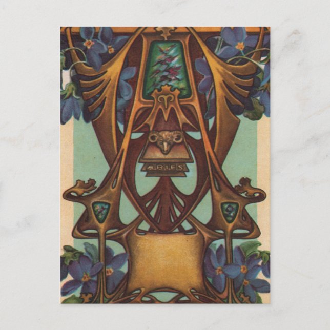 Aries the Ram - Zodiac Postcard (Front)