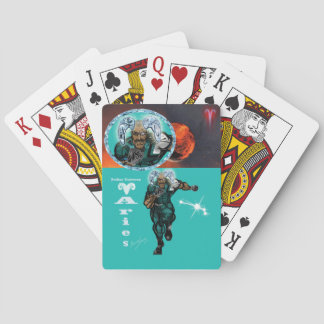 Aries Theme birthday party favour playing cards. Cards