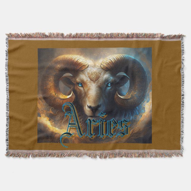 Aries Throw Blanket (Front)
