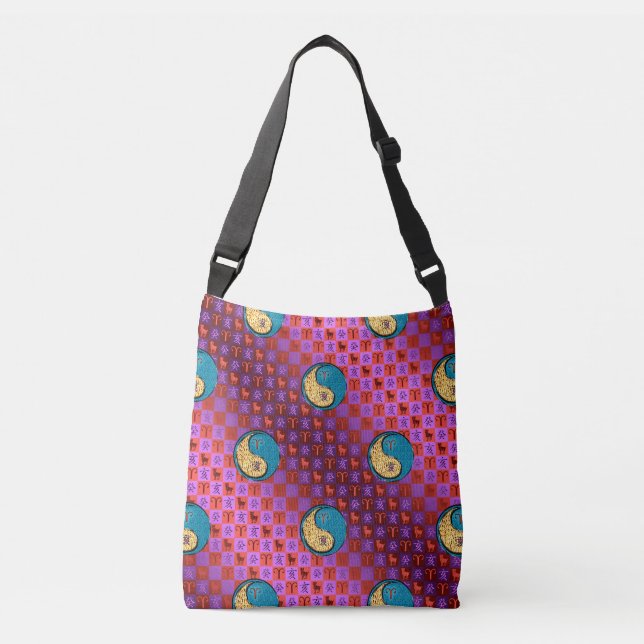 Aries & Water Boar Crossbody Bag (Front)