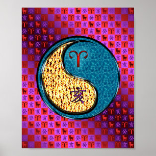 Aries & Water Boar Poster