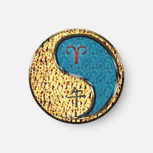 Aries & Water Horse Magnet