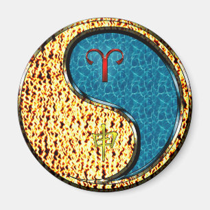Aries & Water Monkey Magnet