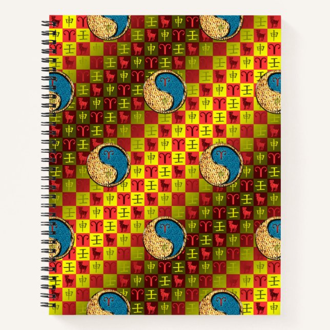 Aries & Water Monkey Notebook (Front)