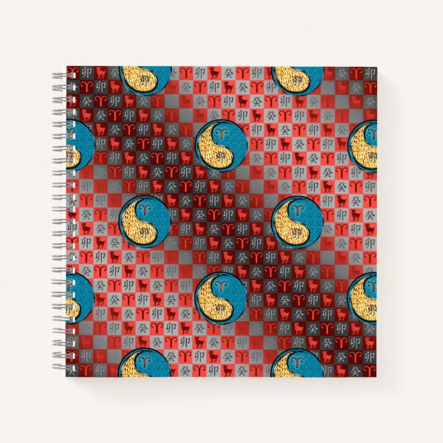 Aries & Water Rabbit Notebook (Front)