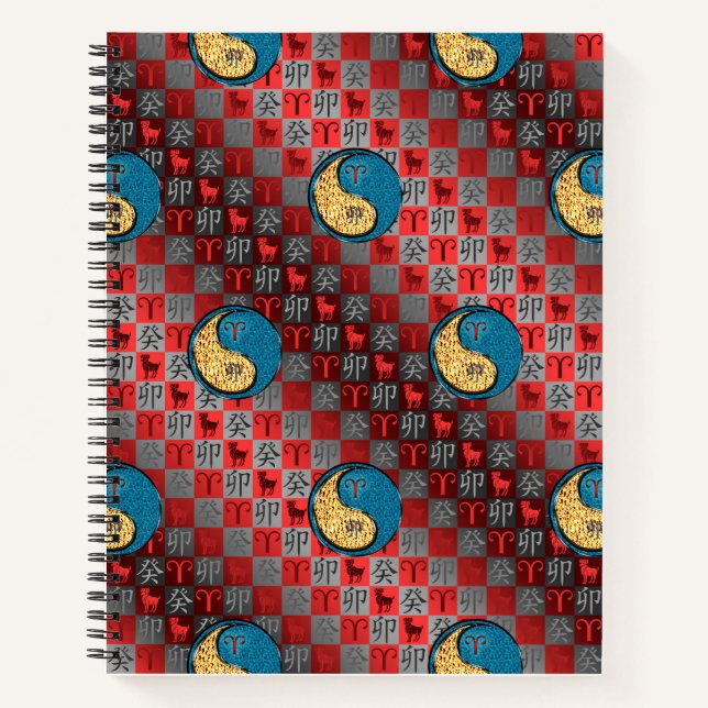 Aries & Water Rabbit Notebook (Front)