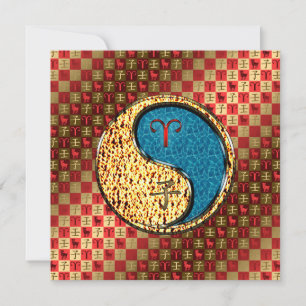 Aries & Water Rat Card