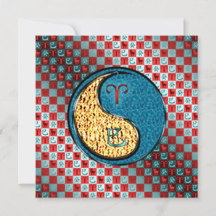Aries & Water Snake Card