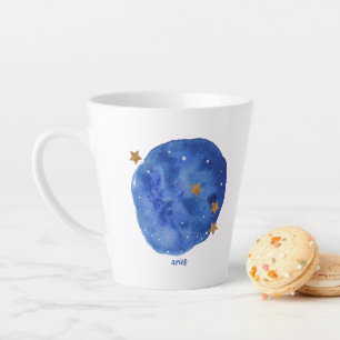Aries Watercolor Night Sky Constellation Zodiac Latte Mug