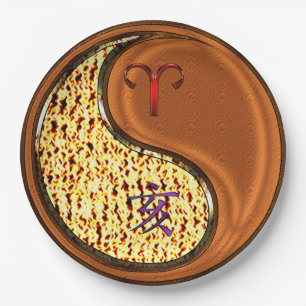 Aries & Wood Boar  Paper Plate