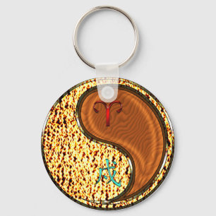 Aries & Wood Dog Key Ring
