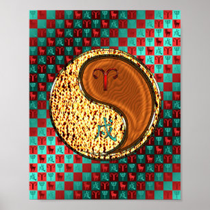 Aries & Wood Dog Poster