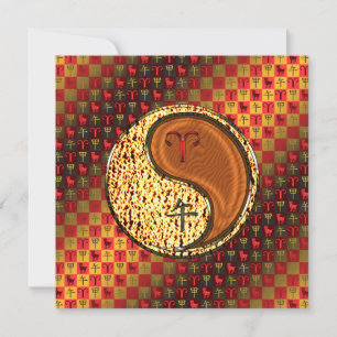Aries & Wood Horse Card