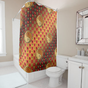Aries & Wood Horse Shower Curtain