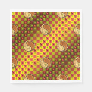 Aries & Wood Monkey Napkin