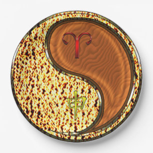 Aries & Wood Monkey Paper Plate